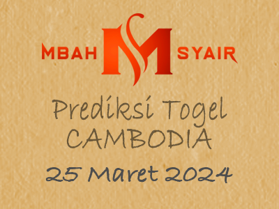 Kode Syair Cambodia 25 Maret 2024 Hari Senin