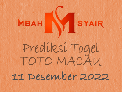 Kode Syair Macau 11 Desember 2022 Hari Minggu