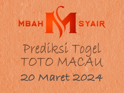 Kode Syair Macau 20 Maret 2024 Hari Rabu