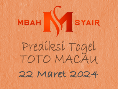 Kode Syair Macau 22 Maret 2024 Hari Jumat