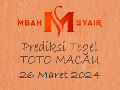 Kode Syair Macau 26 Maret 2024 Hari Selasa