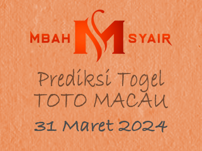 Kode Syair Macau 31 Maret 2024 Hari Minggu