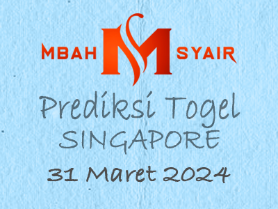 Kode Syair Singapore 31 Maret 2024 Hari Minggu
