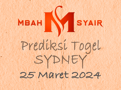Kode Syair Sydney 25 Maret 2024 Hari Senin