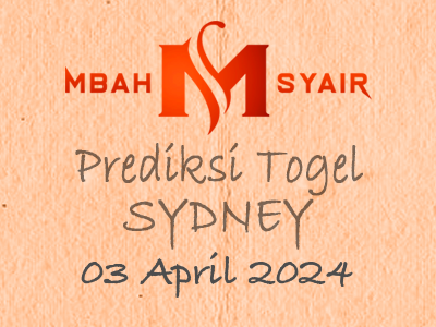 Kode Syair Sydney 3 April 2024 Hari Rabu